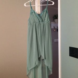 Seafoam highlow dress